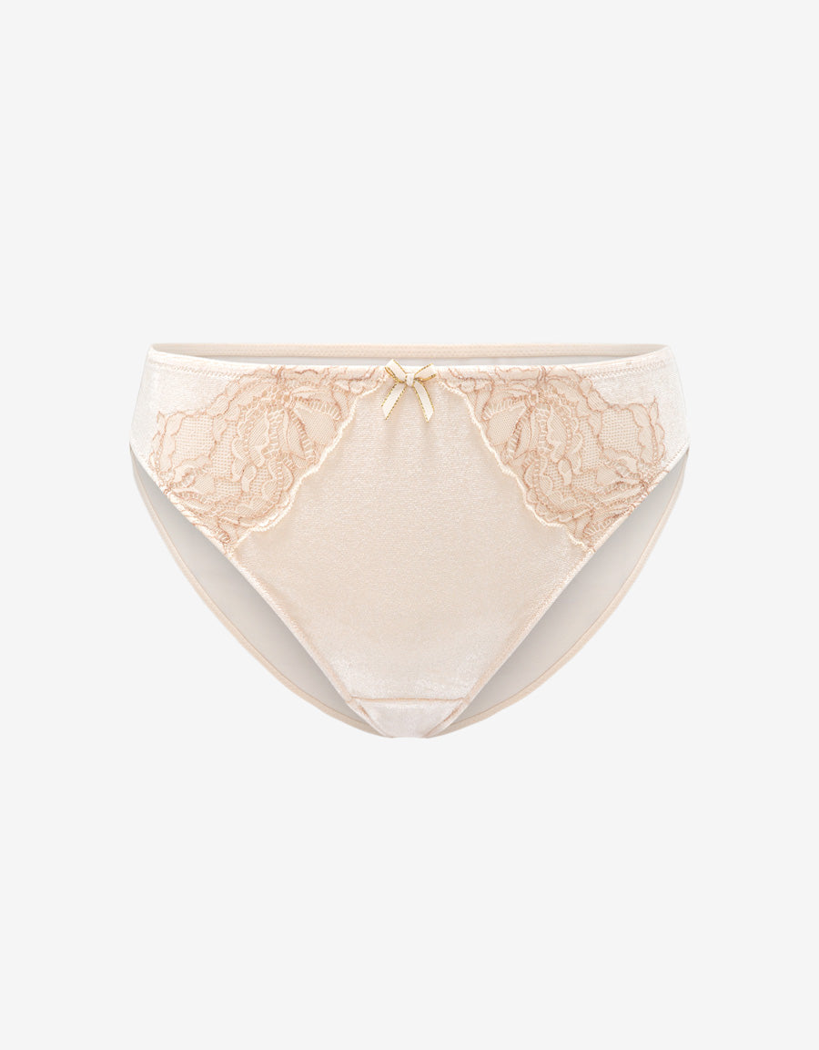 Lace-Trim Bridal Bikini Panty