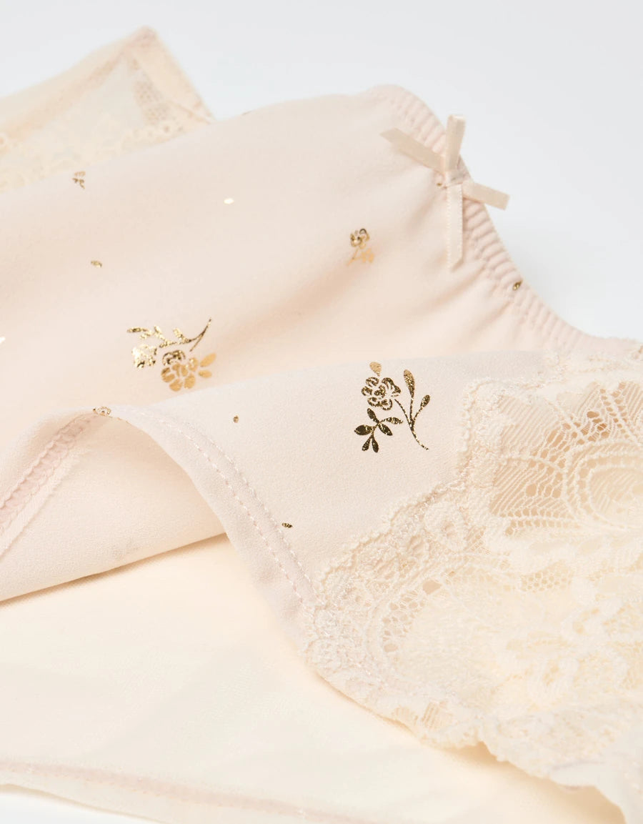 Lace-Trim Bridal Hipster Panty
