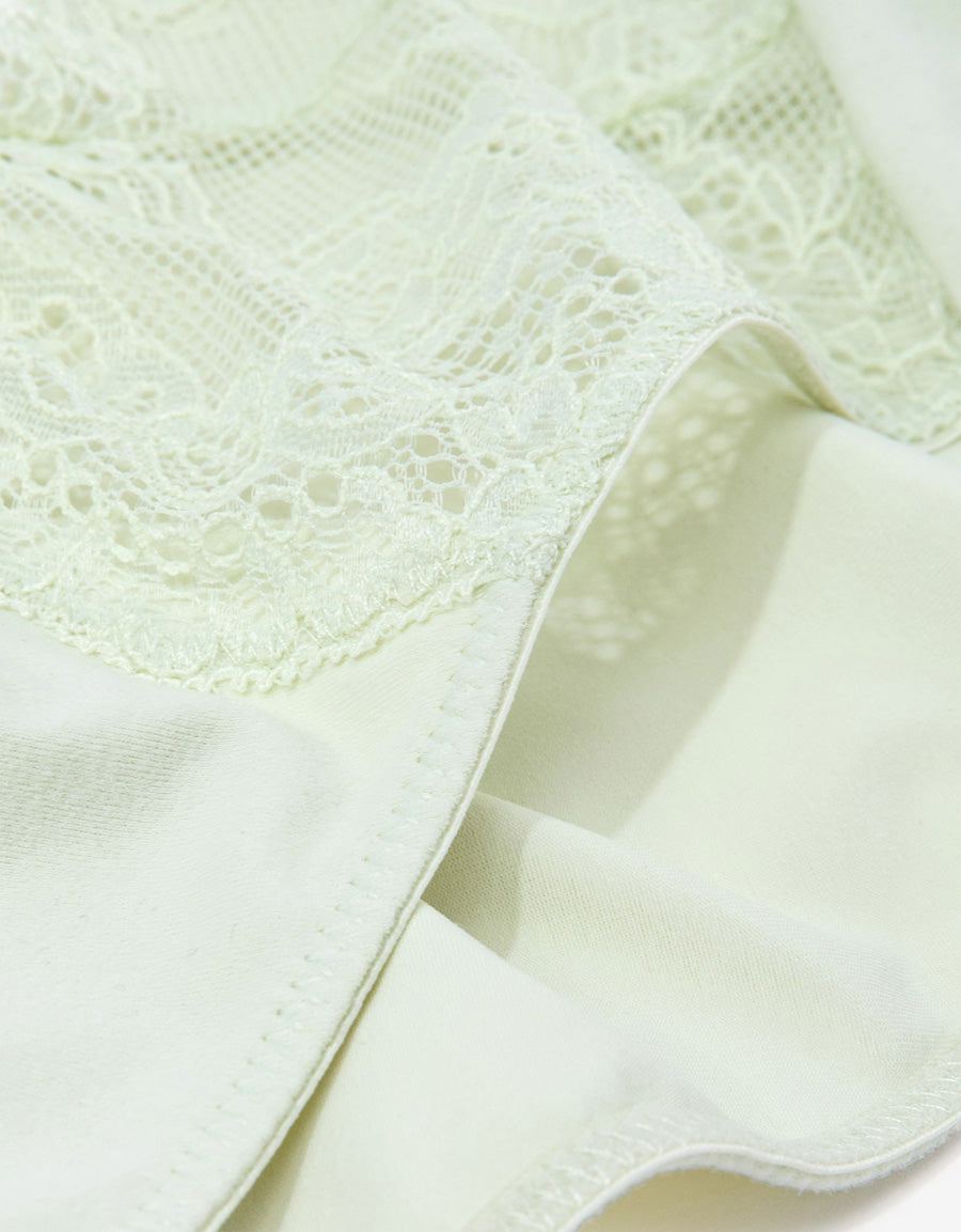 Microfiber Lace Bikini Panty