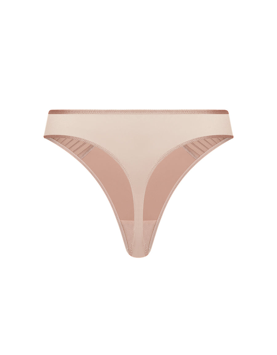 LUXE PLEATED THONG