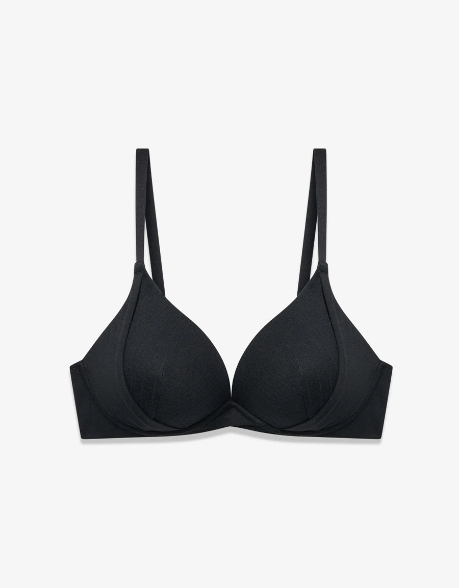 Pointelle Cotton Plunge Bra