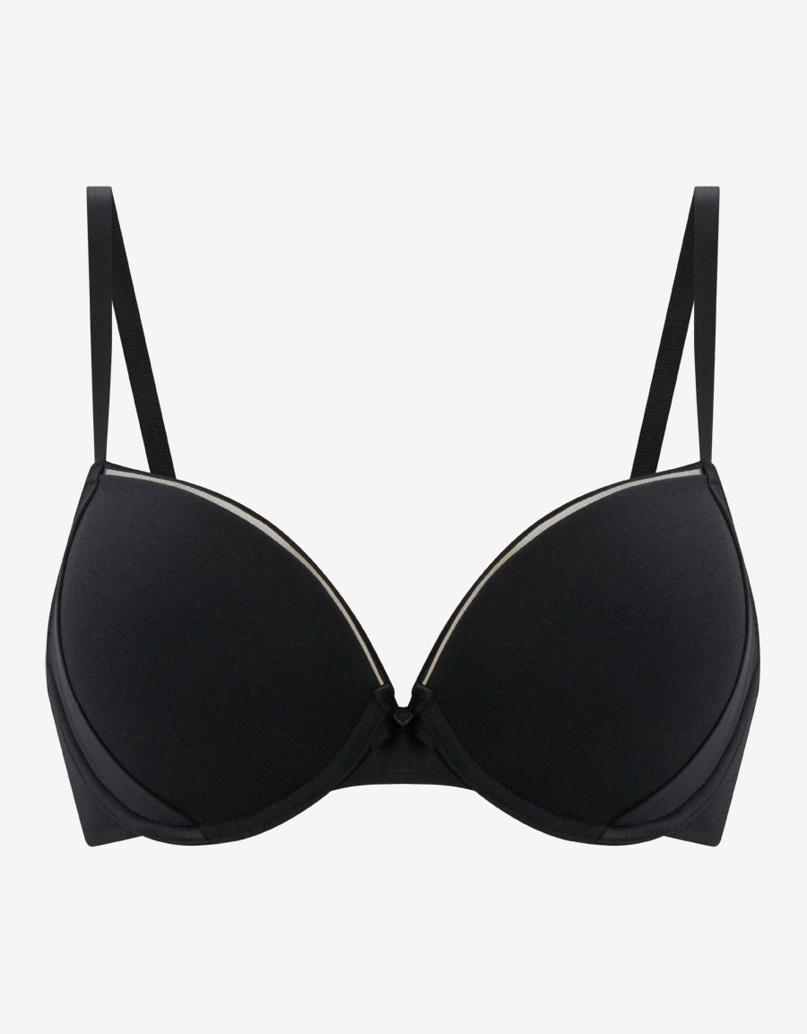 Cotton Plunge Bra
