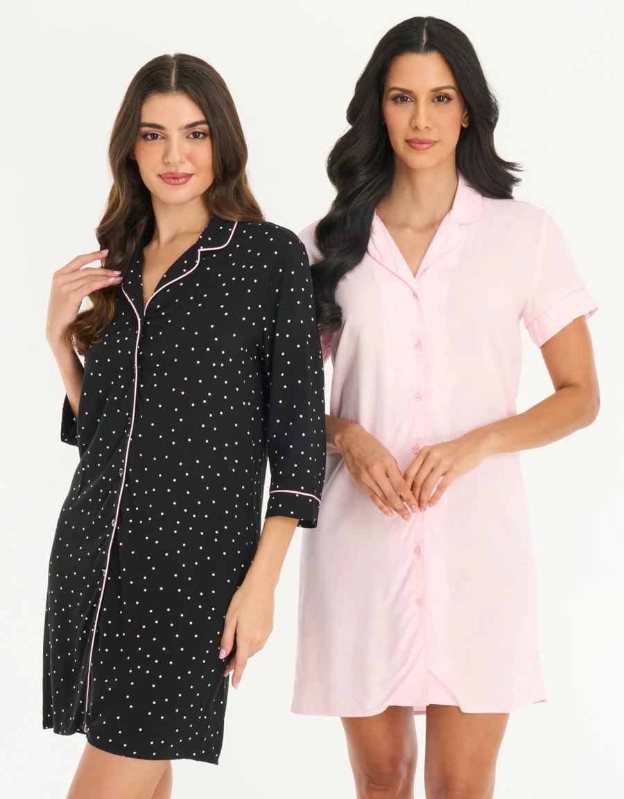 Polka Dot Print Nightshirt