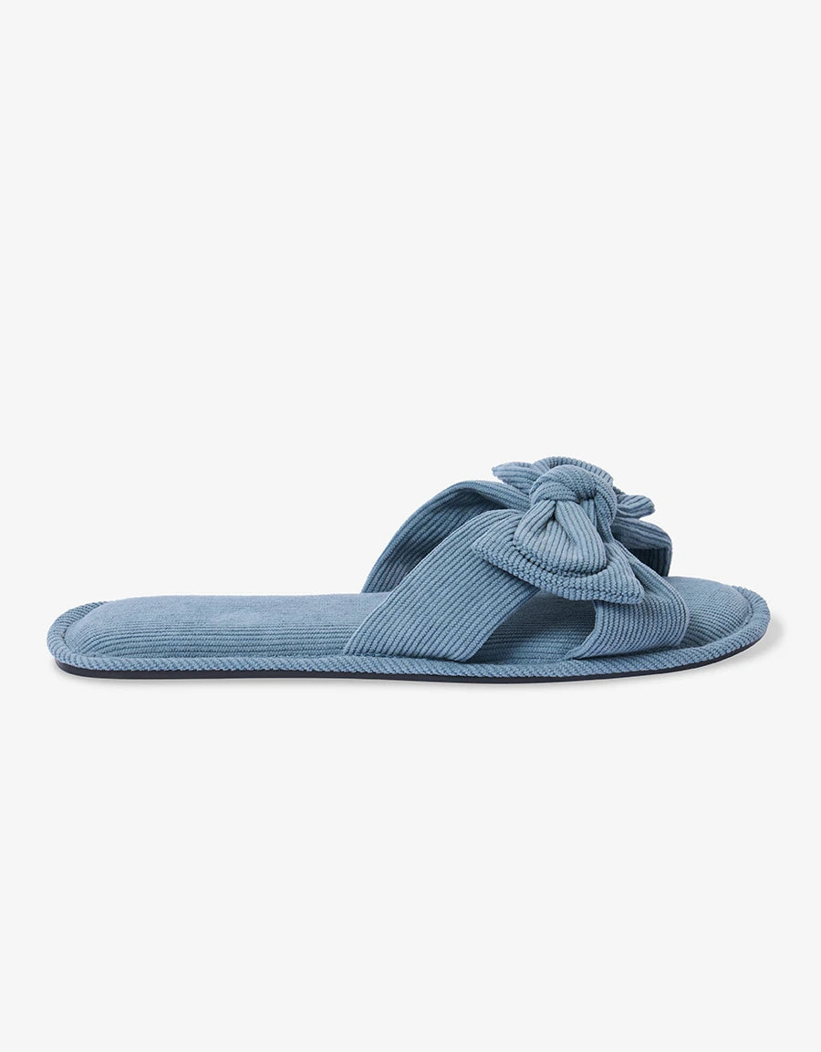 Cotton Open-Toe Slipper