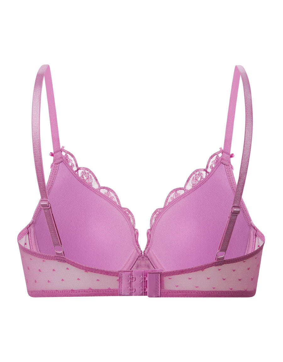 Embroidery Plunge Bra