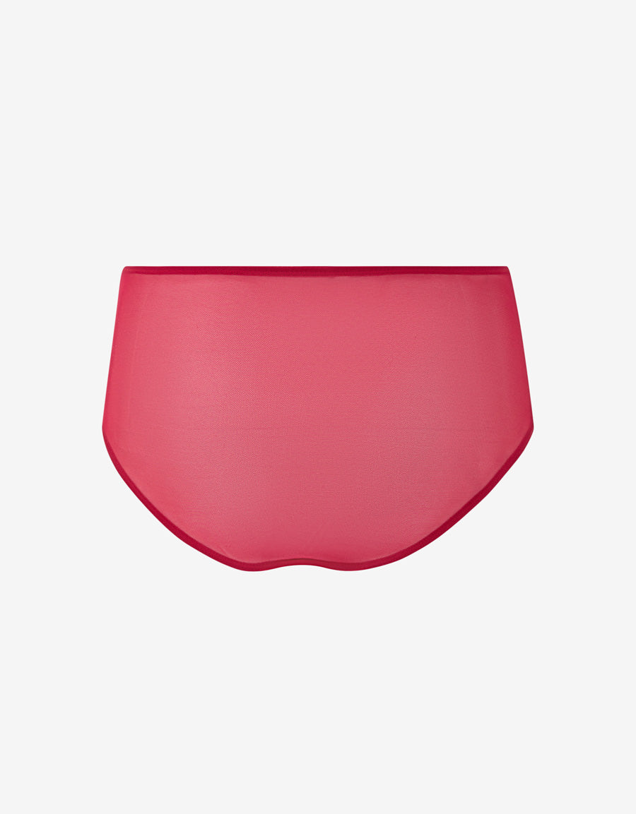 Sparkle Lace-Trim Satin Hipster Panty