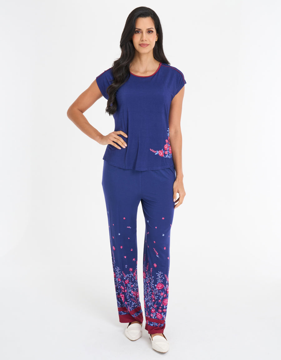 Floral Print Pajama Set
