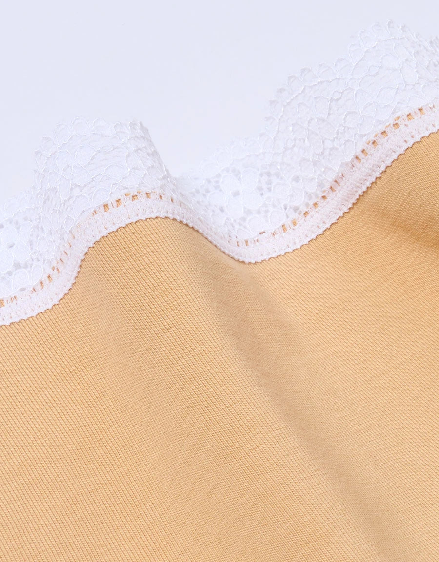 7-Pack Lace-Trim Cotton Maxi Panties
