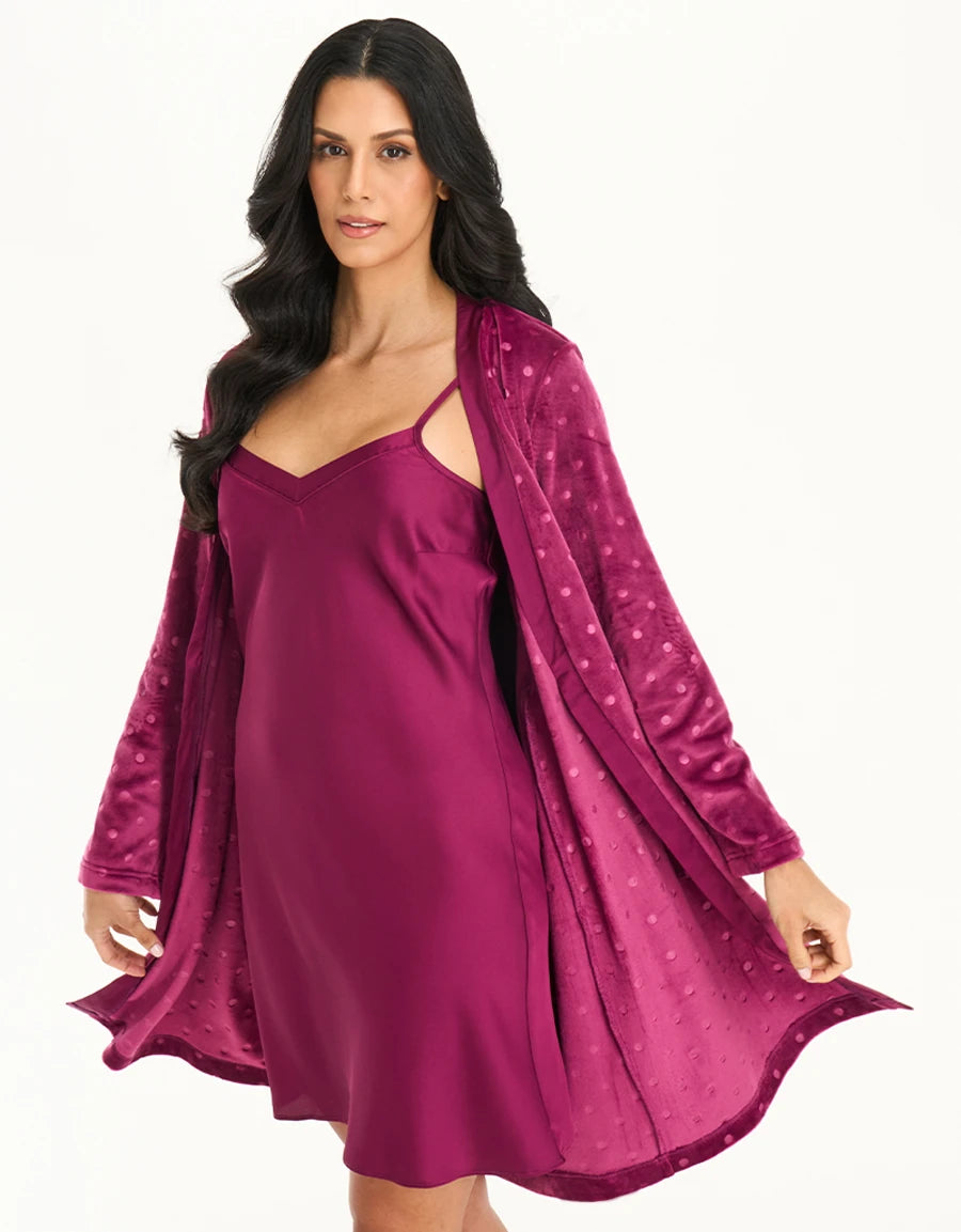 2-Piece Jacquard Fleece Lounge Set