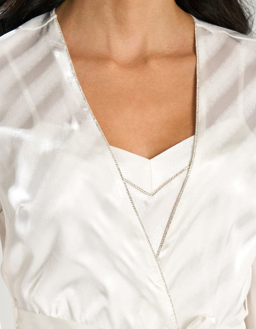 Satin Bridal Short Robe