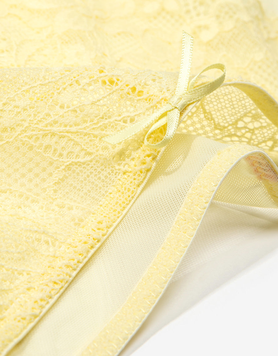 Lace Bikini Panty in Yellow