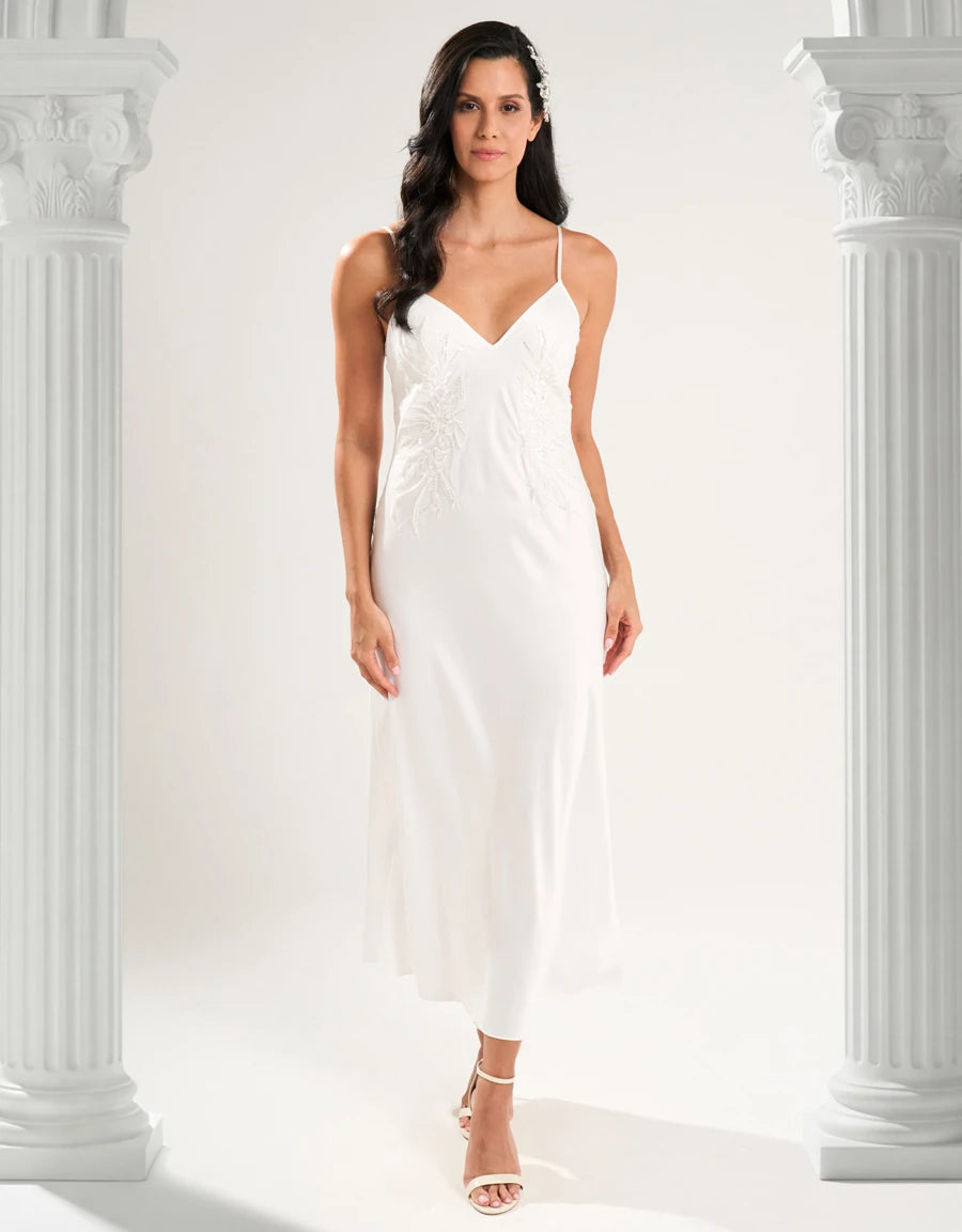 Satin Long Bridal Nightdress