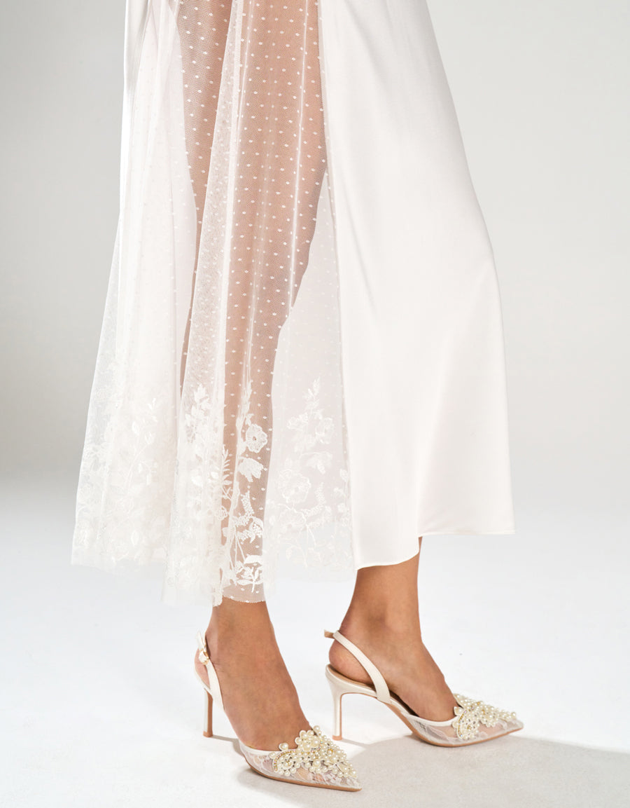 Satin Bridal Long Dress