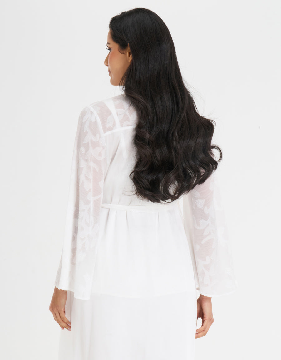 Satin Maternity Reception Set and Robe